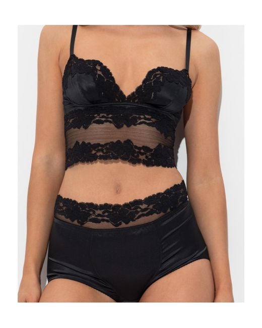 Dolce & Gabbana Black Lace Bra Top