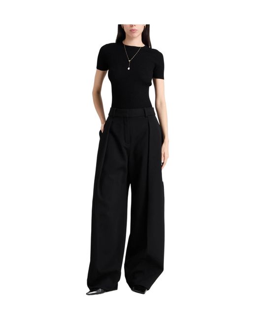 Jacquemus Black Straight-Leg Trousers