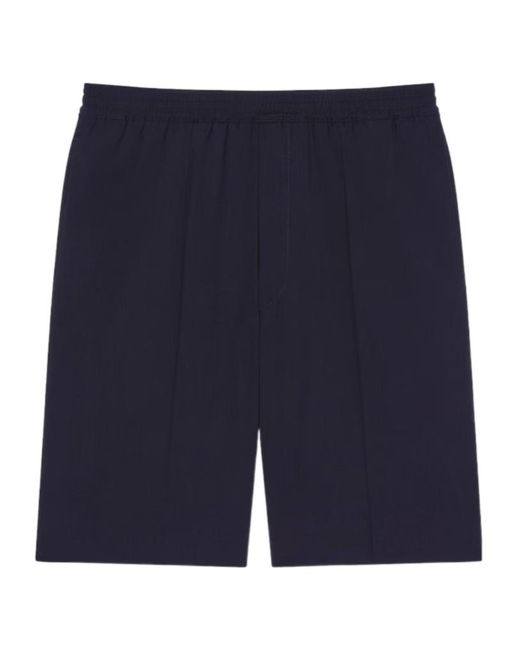 Givenchy Blue Tailoerd Bermuda Shorts for men