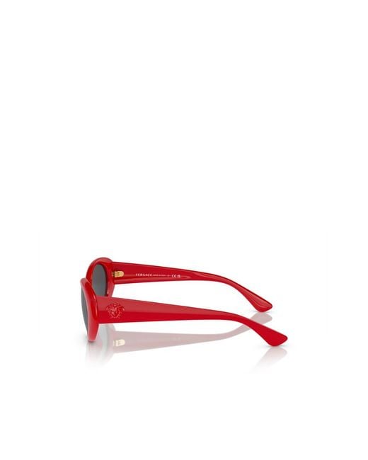 Versace White Eyewear Cat-Eye Frame Sunglasses