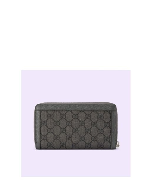 Gucci Gray Gg-Logo Print Wallet for men