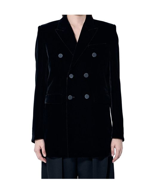 Saint Laurent Black Long-Sleeved Suit Jacket