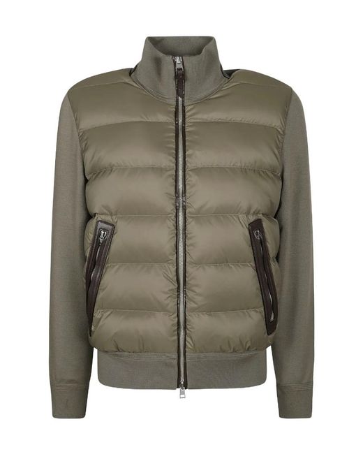 Tom Ford Green Padded Wool Jacket for men