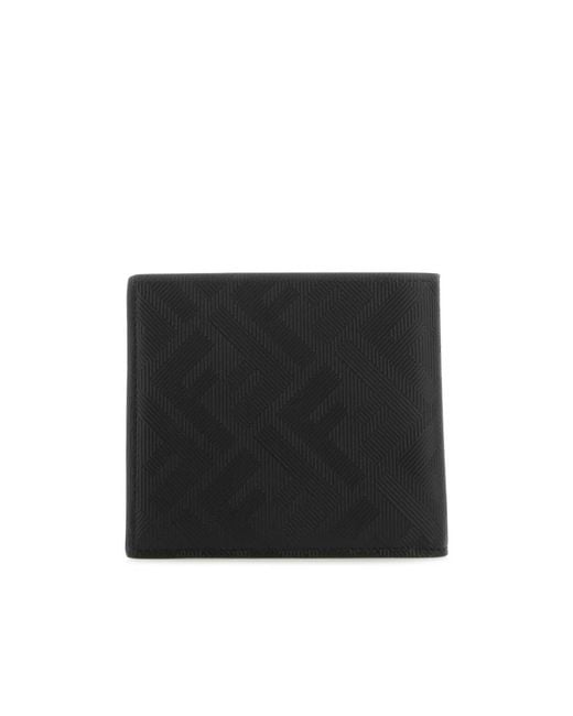 Fendi Gray Logo-Print Wallet for men