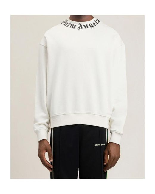 Palm Angels White Sweatshirts for men