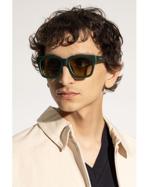 Jacquemus Green Logo Sunglasses for men