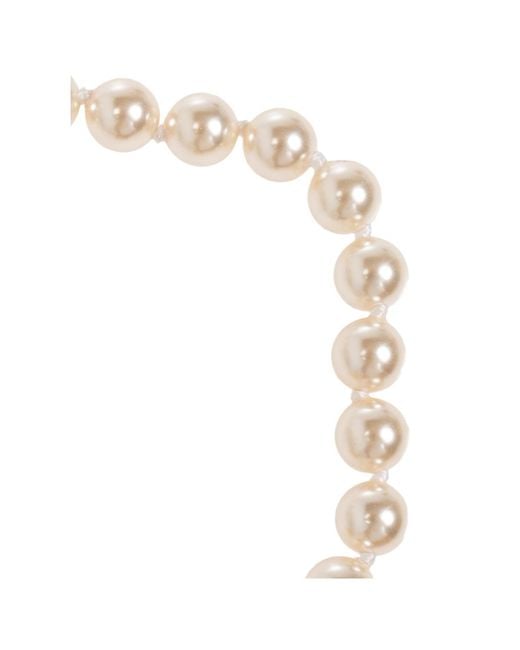 Vivienne Westwood Metallic Rigoberta Pearl Bracelet