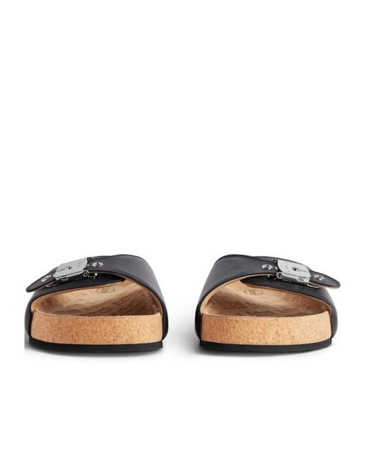 Balenciaga Brown I Scholl Flat Sandal for men