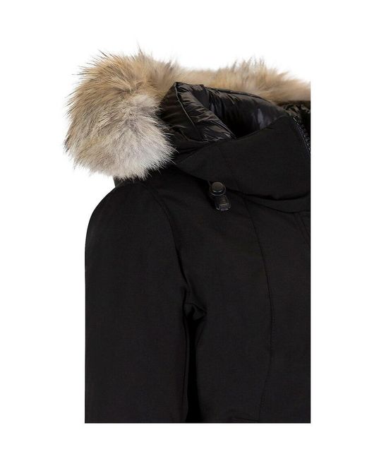 Canada Goose Black Hooded Down Jacket