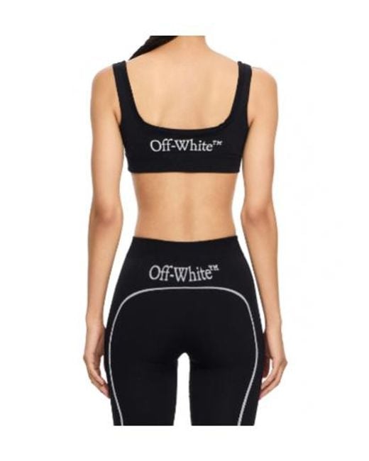 Off-White c/o Virgil Abloh Black Off Stamp Seamless Bra