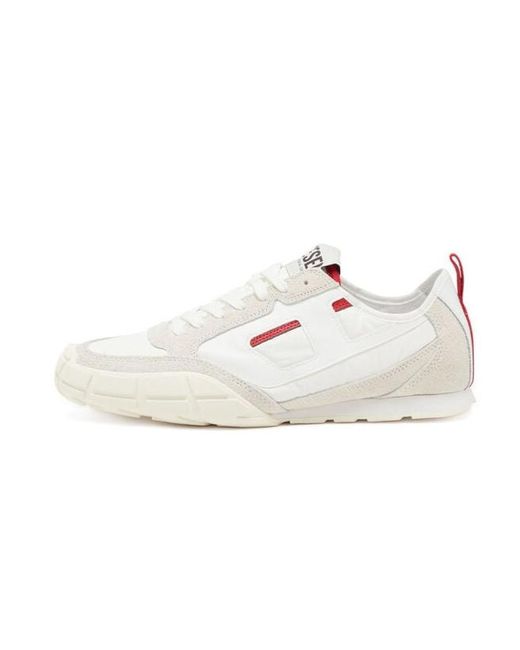 DIESEL White S-Pagodha Low-Top Sneakers for men