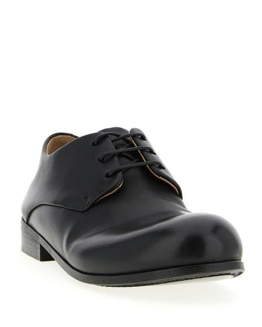 Marsèll Black Round-Toe Derby Shoes for men