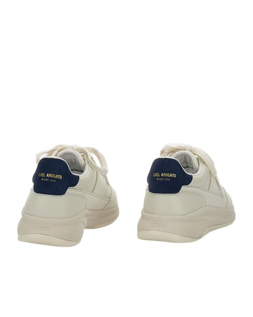 Axel Arigato White Genesis Neo Runner Lace-Up Sneakers for men