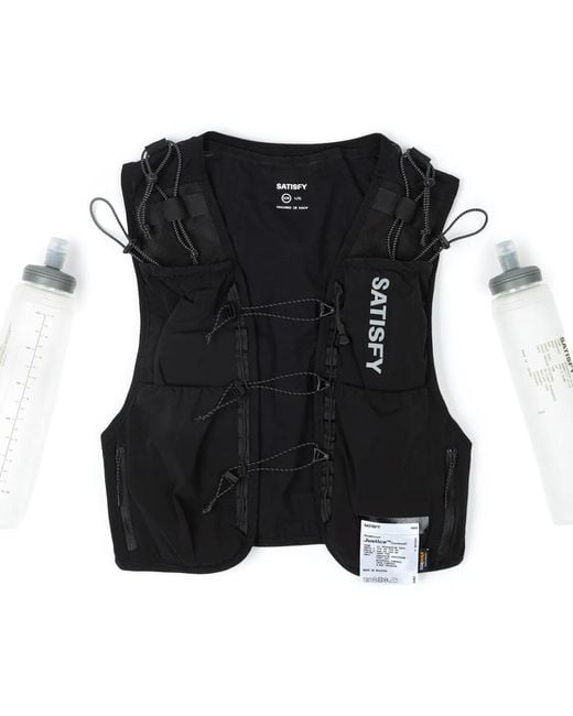 Satisfy Black Utility Running Performance Jacket for men