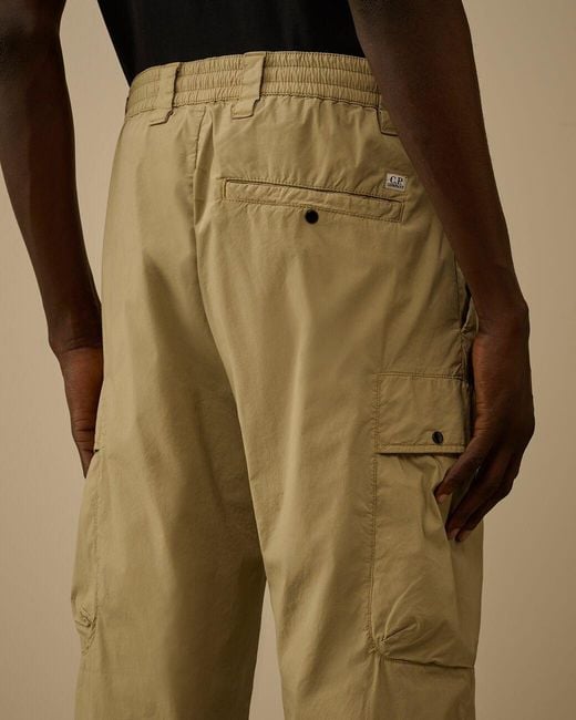 C P Company Natural Casual Pants With Belt Loops for men