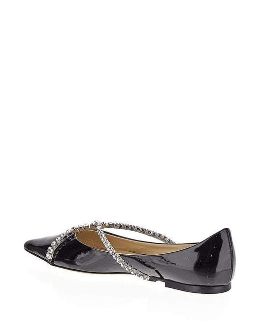 Jimmy Choo Brown Pointed Flat Shoes