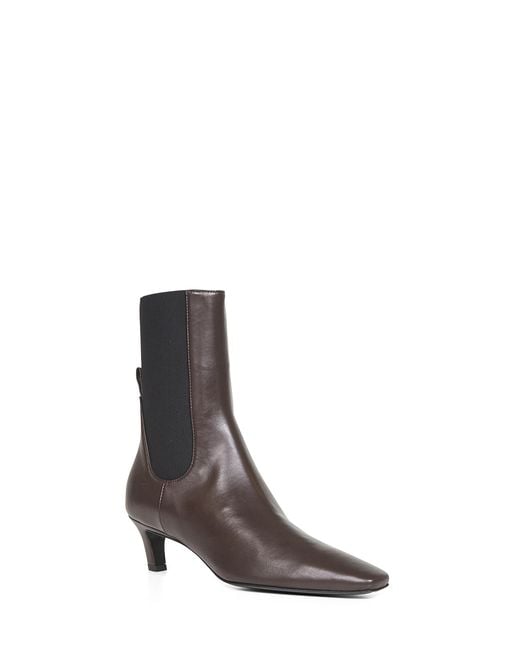 Totême Brown Totême High Heel Slip-On Ankle Boots