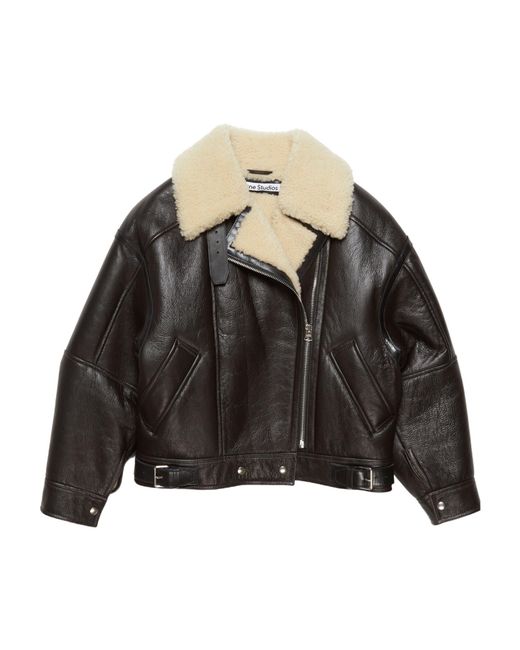 Acne Black Double-Breasted Zip-Up Jacket