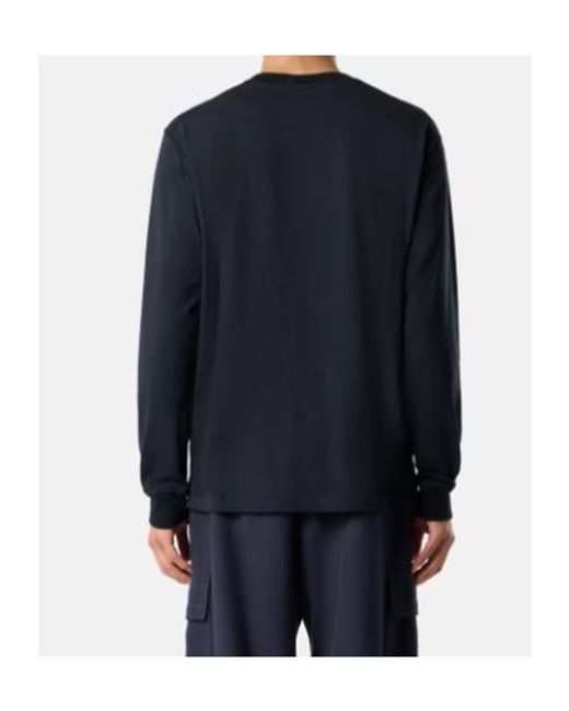 Stone Island Blue Slim-Fit Long-Sleeve T-Shirt With 'Fissato' Effect for men