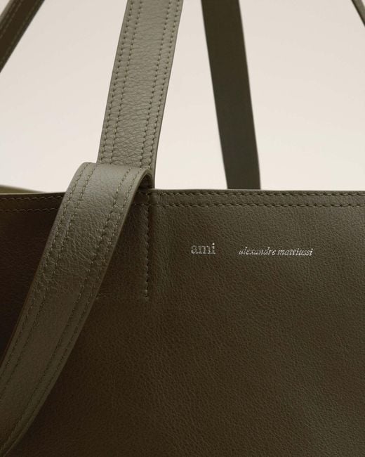AMI Green Ami Midi Maxi Tote Bag