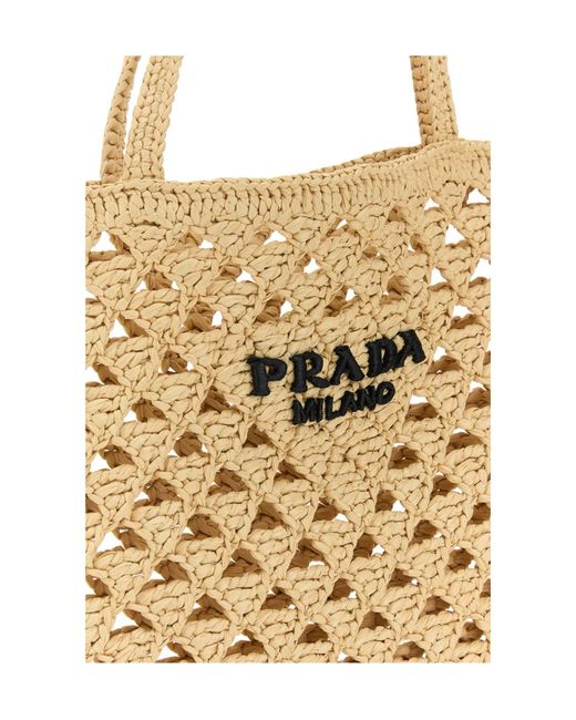Prada Natural Logo Handbag