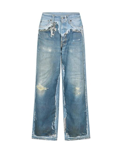 Acne Blue Loose Straight Jeans
