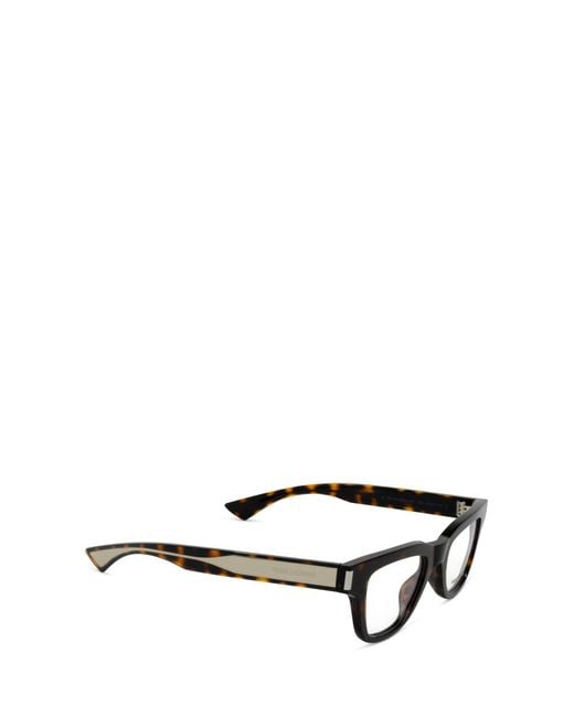 Saint Laurent Black Eyewear Square Frame Glasses for men