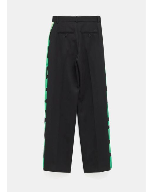 Loewe Black Side-Striped Straight-Leg Pants