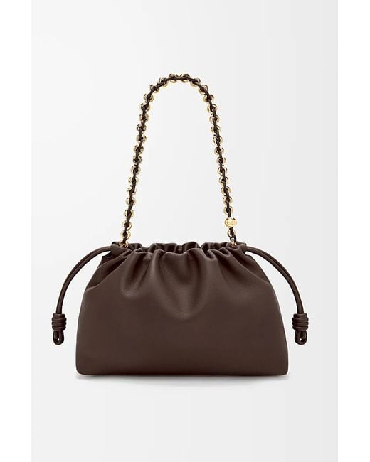 Loewe Brown Medium Flamenco Purse Bag