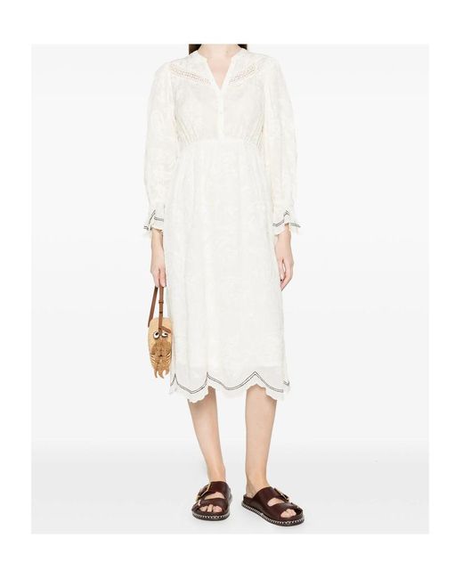 Ba&sh White Cutout Detail Dress