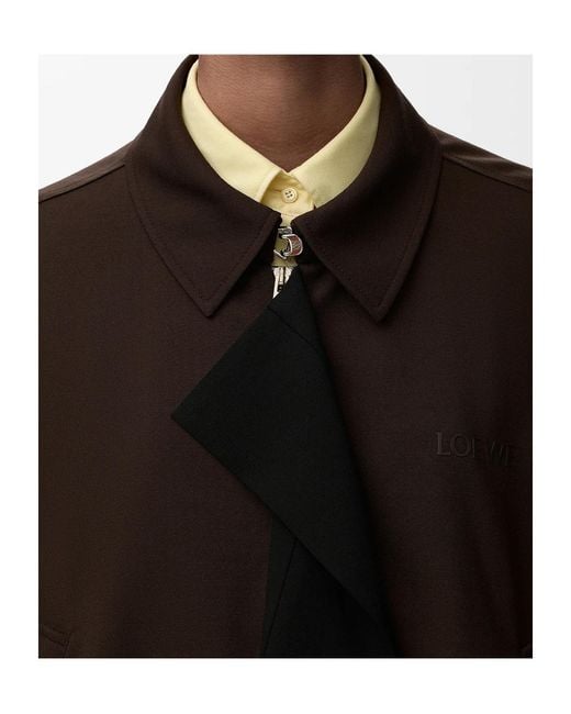 Loewe Brown Casual Wool Jacket