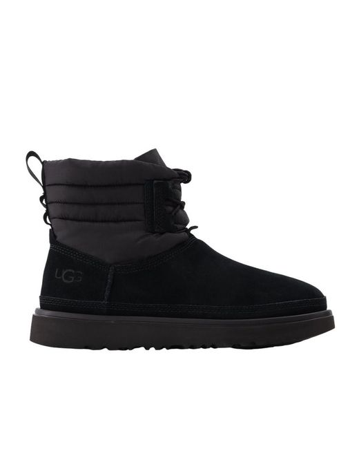 Ugg Black Classic Mini Padded Ankle Boots for men