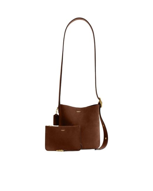COACH Brown Bleecker Bucket Bag 21