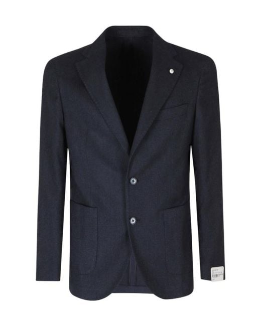 L.b.m. 1911 Blue Long-Sleeve Blazer for men