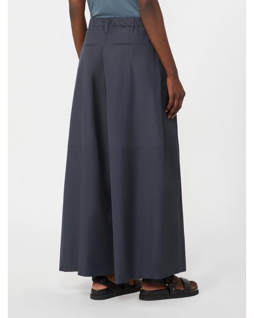 Max Mara Blue 'S Gufo Drawstring Wide-Leg Pants