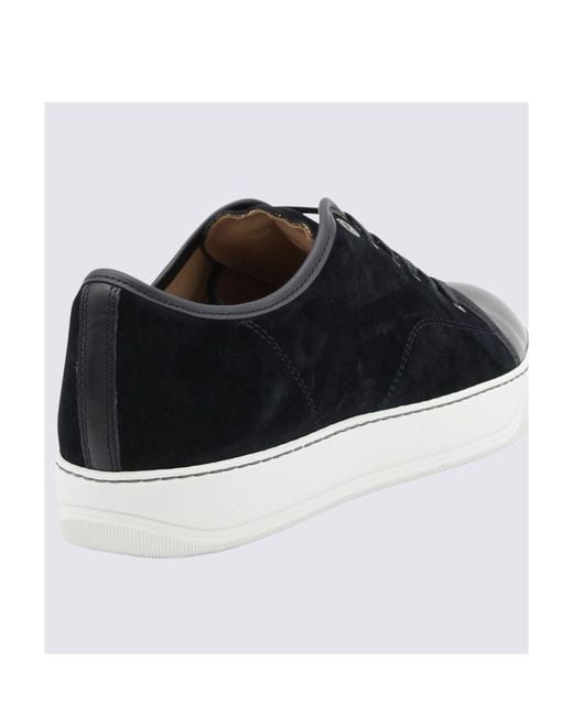 Lanvin Black Logo Casual Sneakers for men