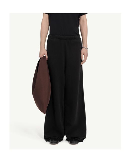 MM6 by Maison Margiela Black Wide-Leg Trousers for men