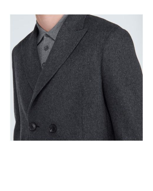 Zegna Black Long-Sleeved Coat for men