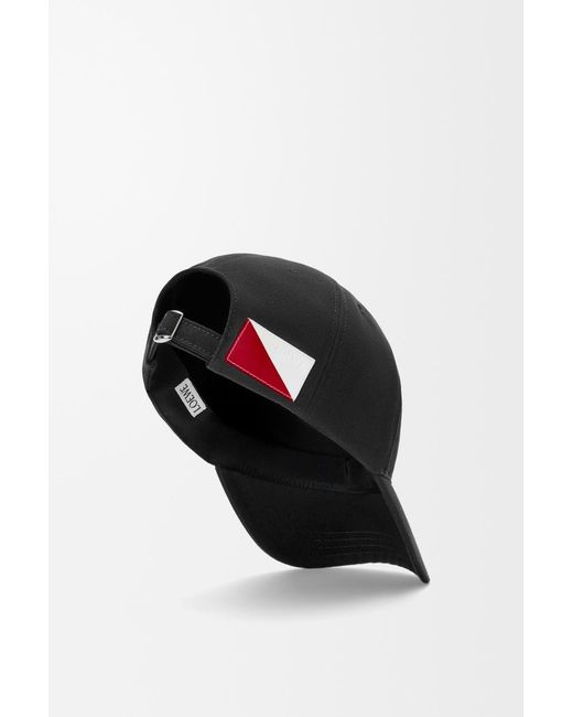 Loewe Black Embroidered Baseball Cap for men