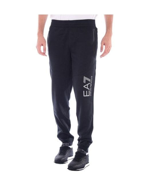 EA7 Blue Logo Sweatpants for men