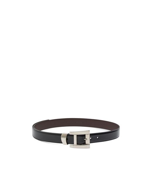 Versace White Glossed Leather Belt