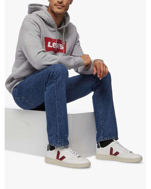 Levi's Blue 501 Original Fit Straight-Leg Jeans for men