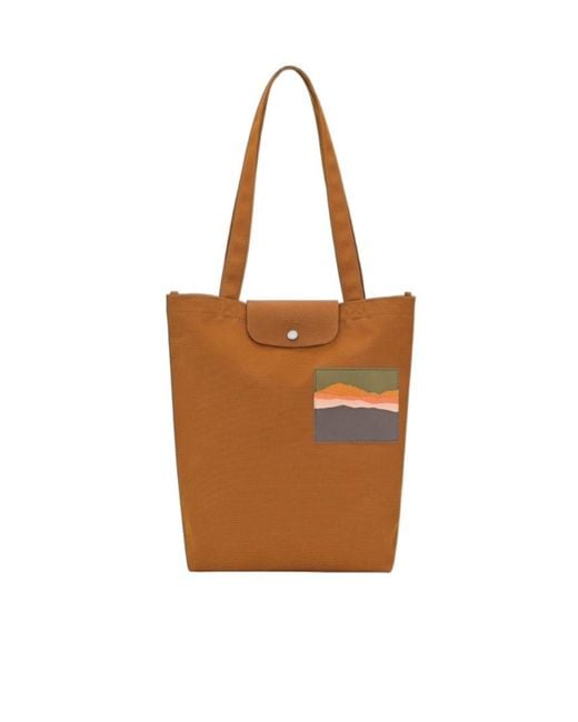 Longchamp Brown Caroline Helain X M Handbag