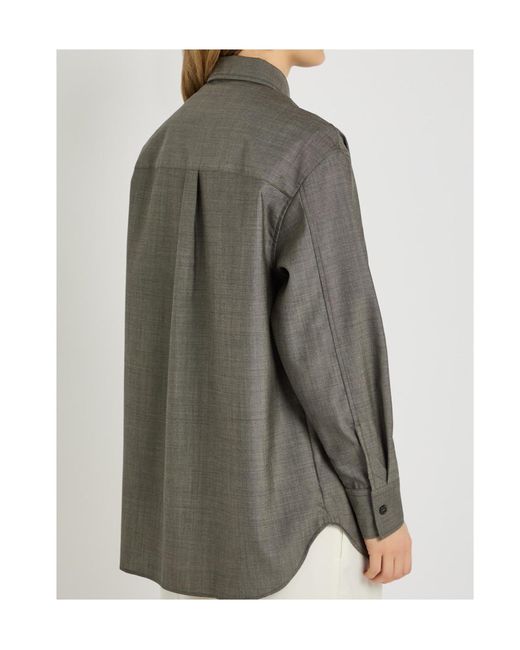 Studio Nicholson Gray Rouen Wool Shirt