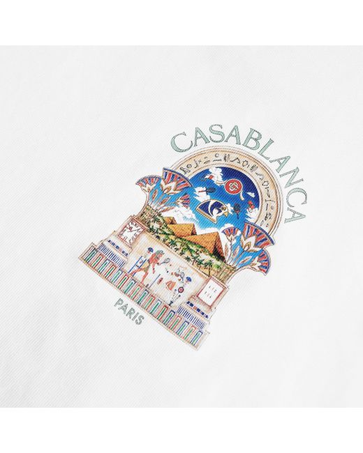 Casablanca White Printed T-Shirt for men