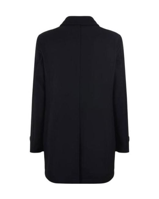 Tagliatore Blue Straight-Hem Double-Breasted Coat for men