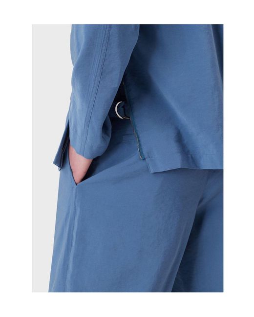 Emporio Armani Blue Long Sleeve Jacket for men