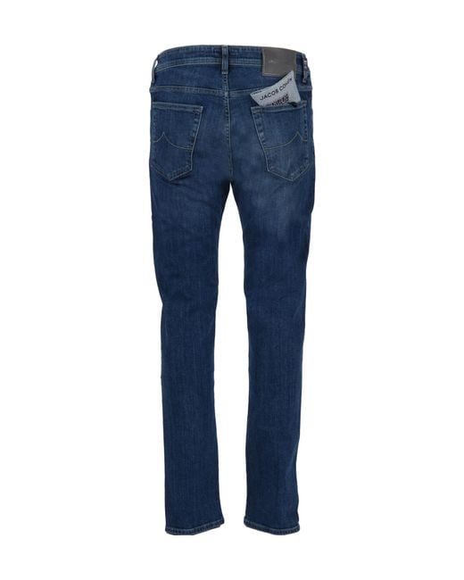Jacob Cohen Blue Belt Loop Jeans for men