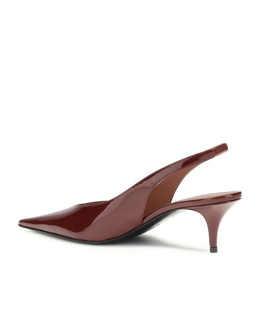 AMINA MUADDI Brown Anok Slingback Pumps