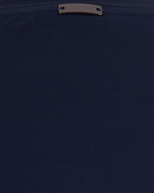 Herno Blue Stretched Crewneck T-Shirt for men